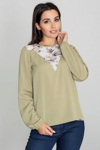 310162 green Blouse model 111133 Figl