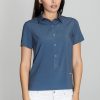 navy blue Blouse model 111142 Figl