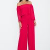 Red Suit in Playsuits For Women with Polyester and Viscose