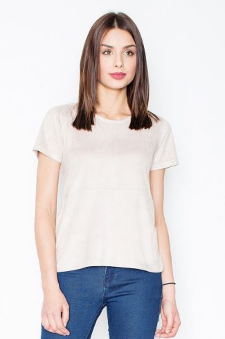 beige Blouse model 111507 Figl