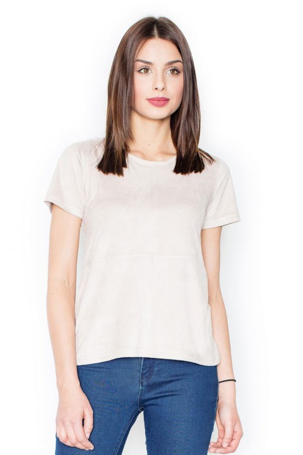 beige Blouse model 111507 Figl