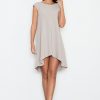 Beige Evening Dress in Evening Dresses with Polyester and Viscose