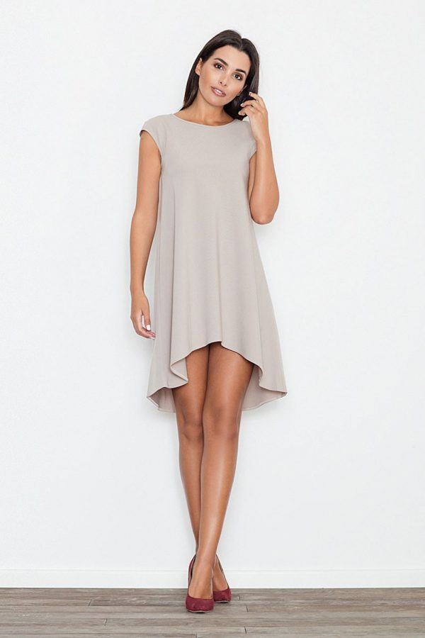 Beige Evening Dress in Evening Dresses with Polyester and Viscose