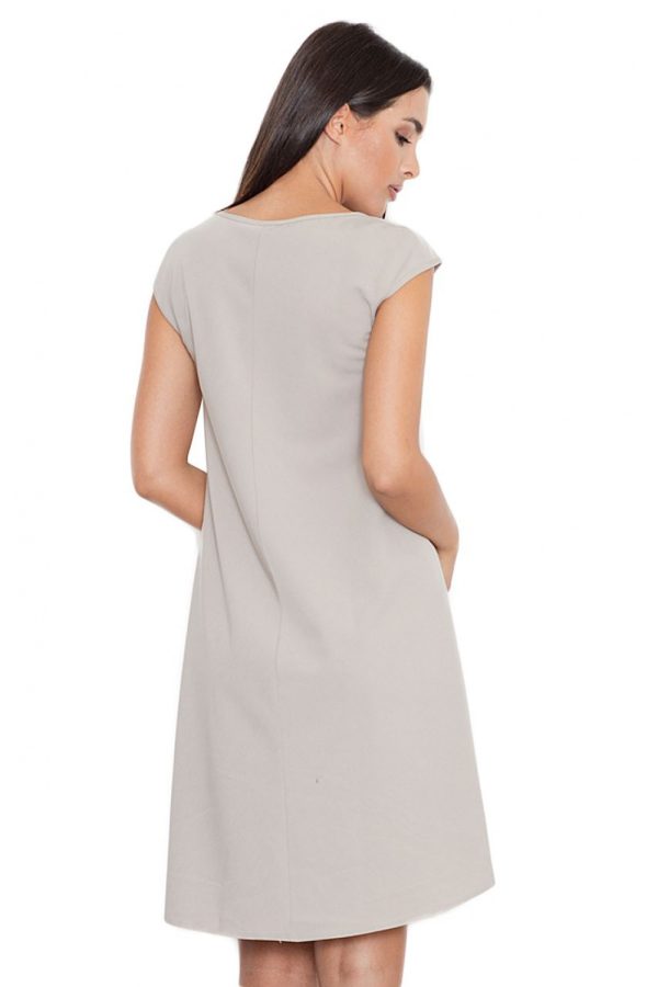 Beige Evening Dress in Evening Dresses with Polyester and Viscose