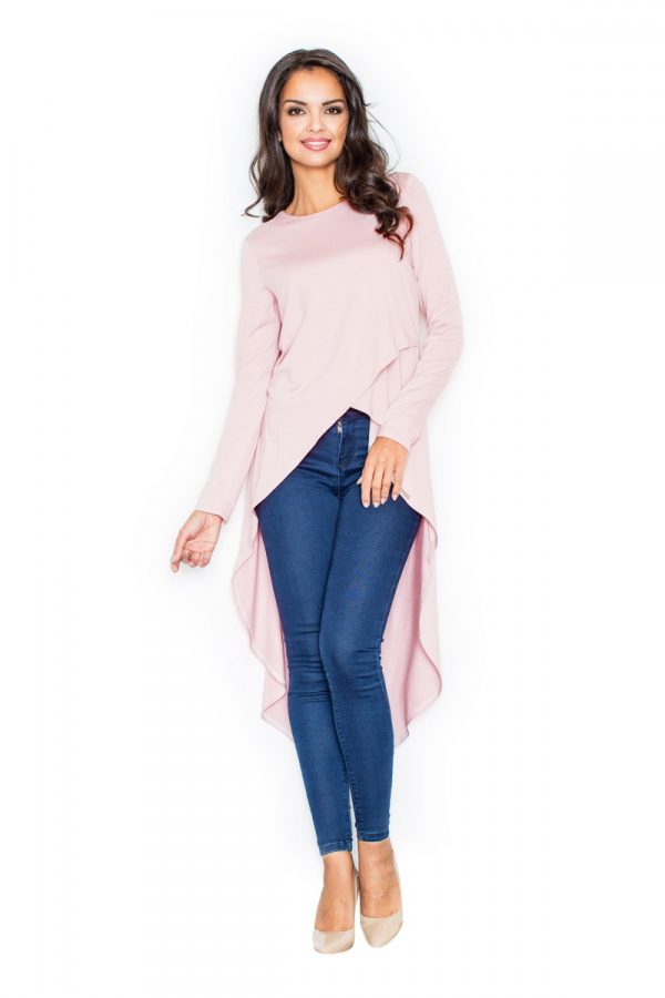 Pink Tunic in Women`s Blouses, Tunics with Spandex and Viscose