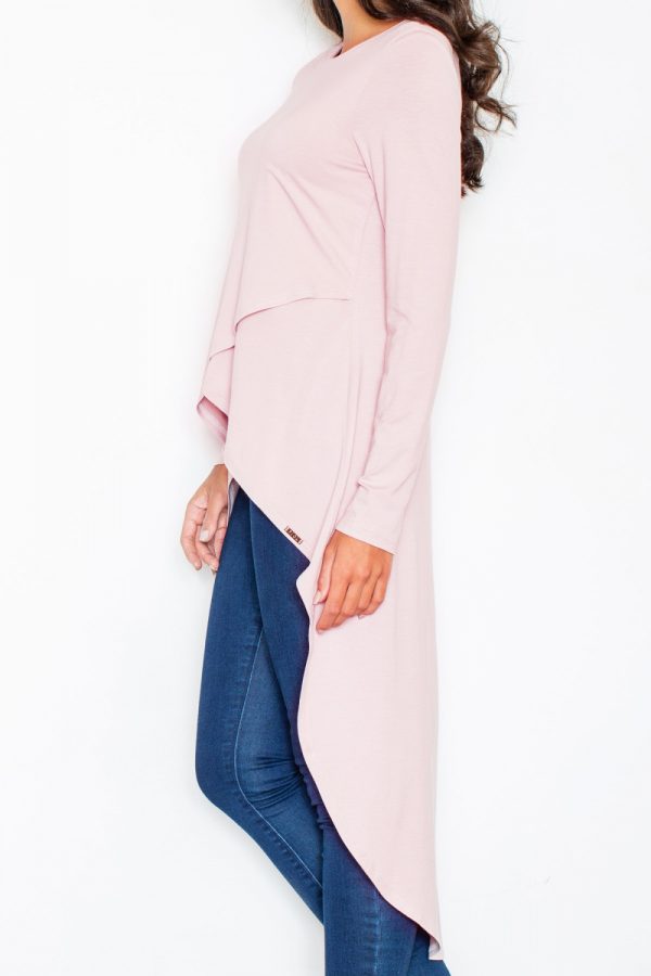 Pink Tunic in Women`s Blouses, Tunics with Spandex and Viscose