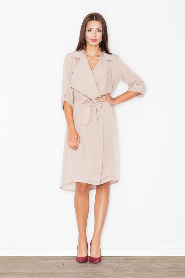 beige Daydress model 60195 Figl
