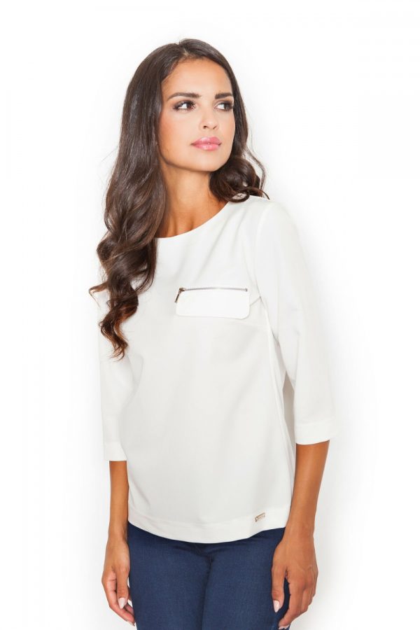 beige Blouse model 111532 Figl