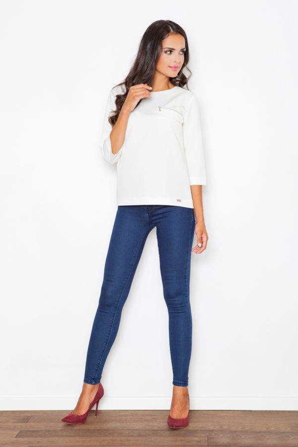 beige Blouse model 111532 Figl
