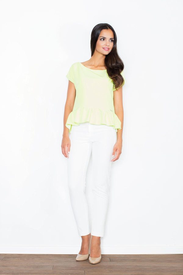 green Blouse model 43759 Figl