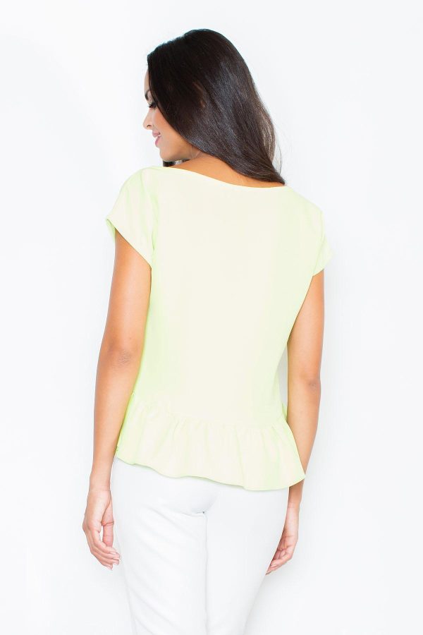 green Blouse model 43759 Figl