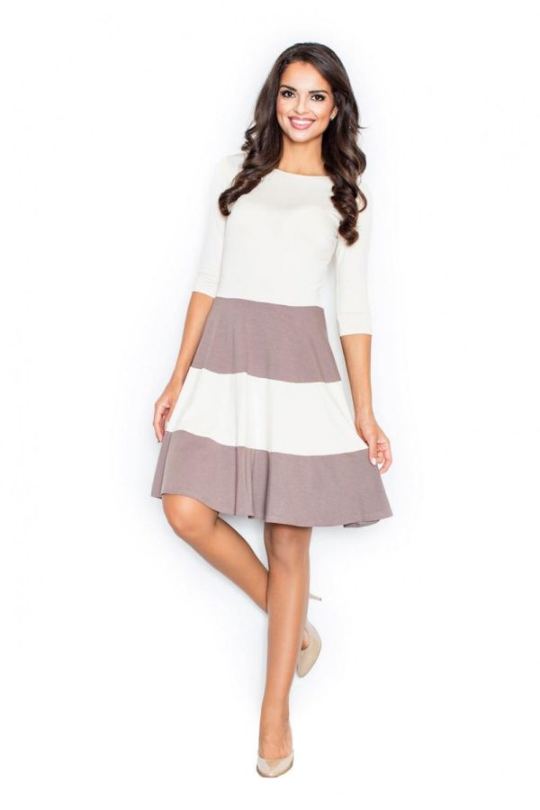 brown Daydress model 111720 Figl