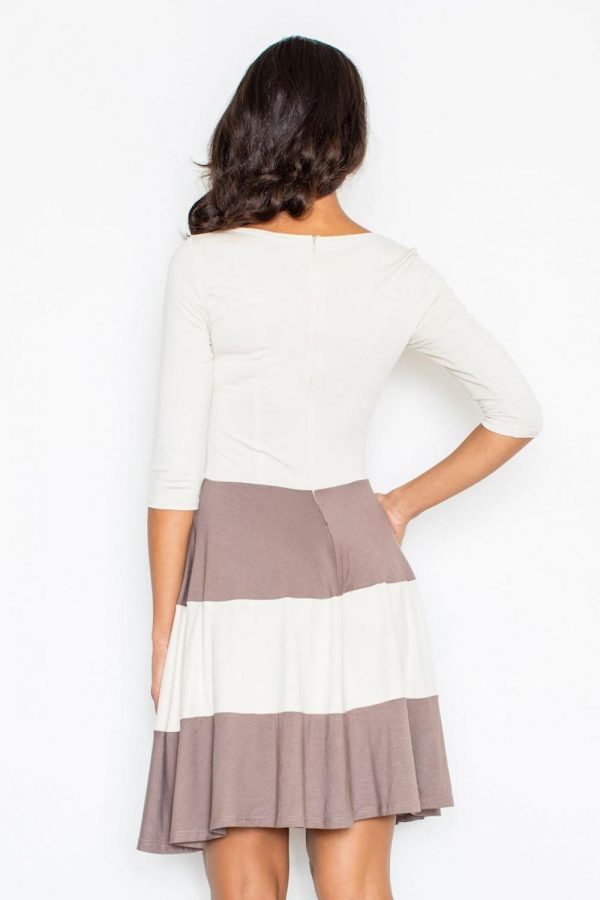 brown Daydress model 111720 Figl