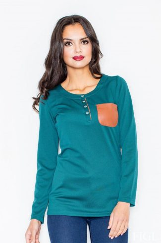 green Blouse model 111737 Figl