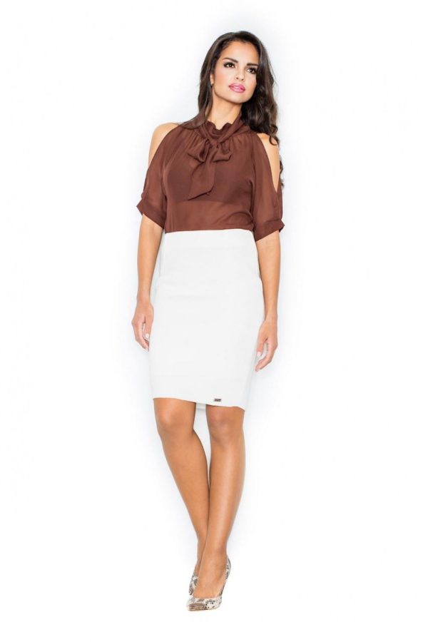 brown Blouse model 111741 Figl