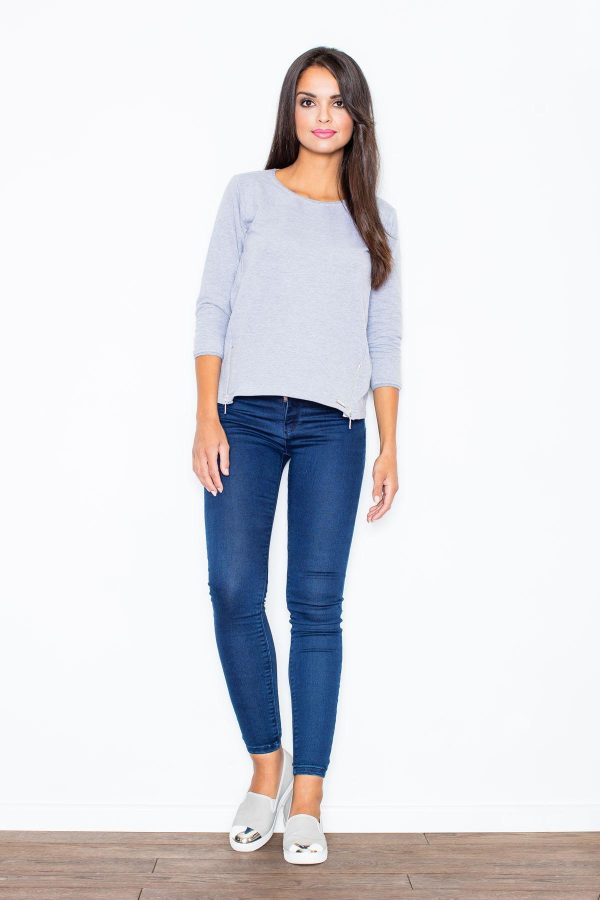 grey Sweatshirt model 43857 Figl