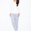 Grey Women Trousers in Formal Trousers For Ladies with Cotton and Spandex