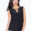 312760 black Blouse model 43864 Figl