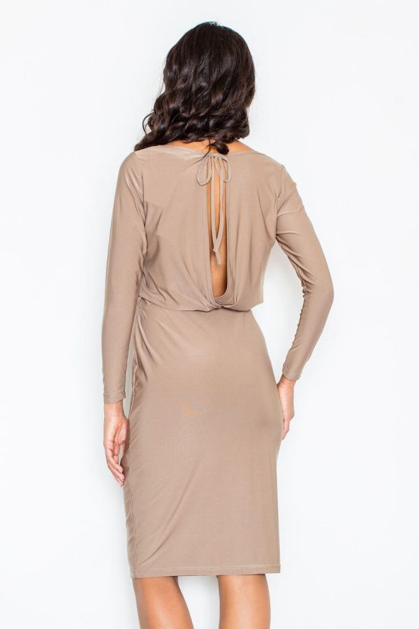 beige Daydress model 43882 Figl