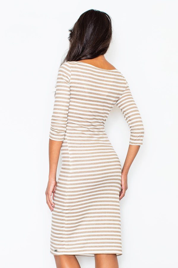 beige Daydress model 44271 Figl