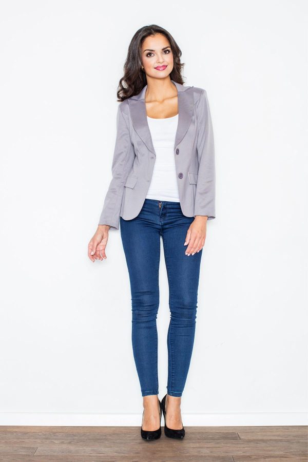 Grey Jacket in Jackets, Vests For Women with