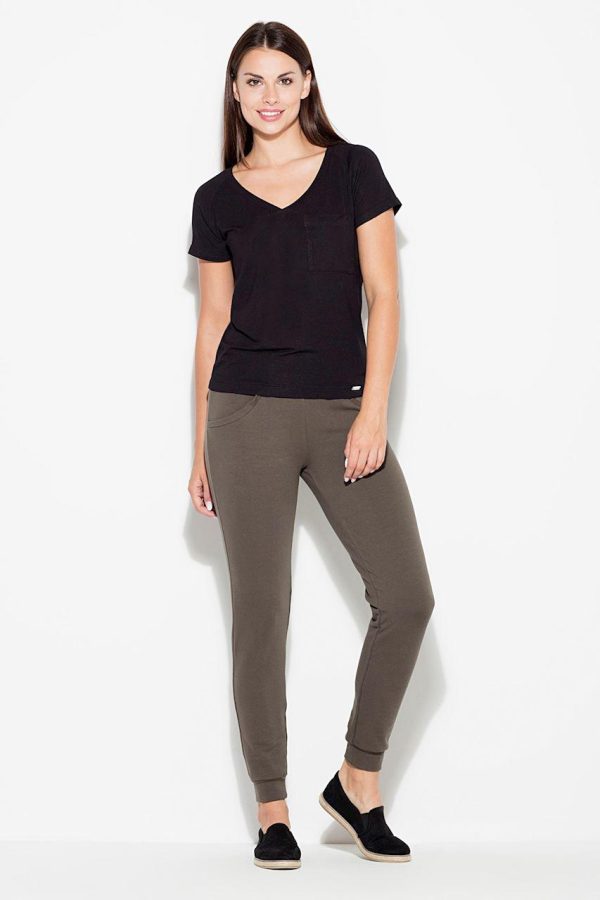 Black Blouse in Women`s Blouses, Tunics with Spandex and Viscose