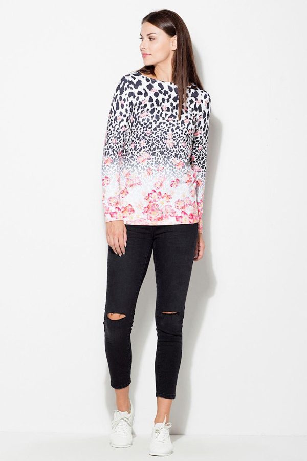 Multicolor Blouse in Women`s Blouses, Tunics with Polyester