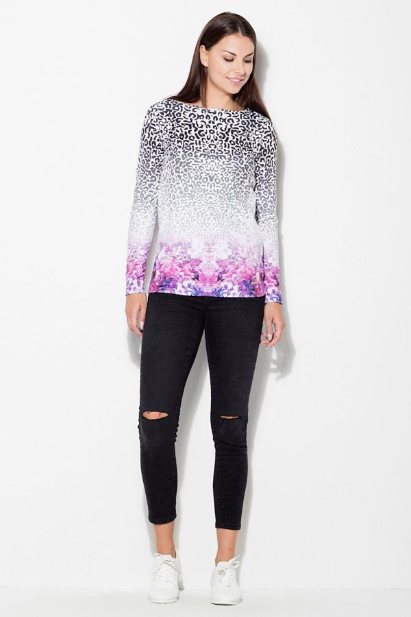 Multicolor Blouse in Women`s Blouses, Tunics with Polyester