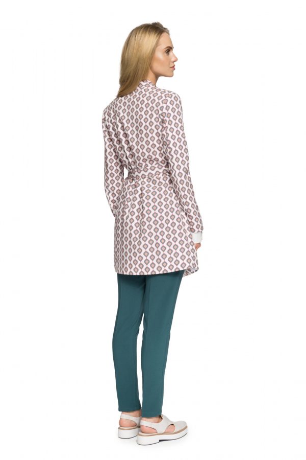 Pink Coat in Women`s Coats, Jackets with Spandex, Polyester and Viscose