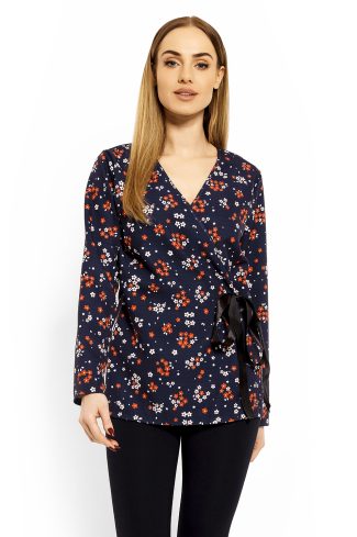 navy blue Blouse model 113173 PeeKaBoo