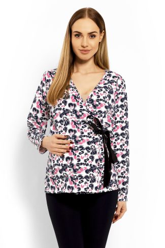 multicolor Maternity blouse model 113243 PeeKaBoo