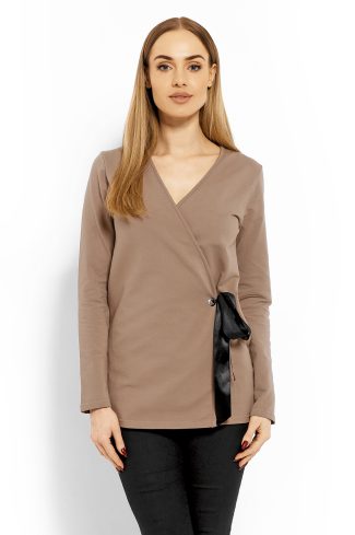 beige Blouse model 113250 PeeKaBoo