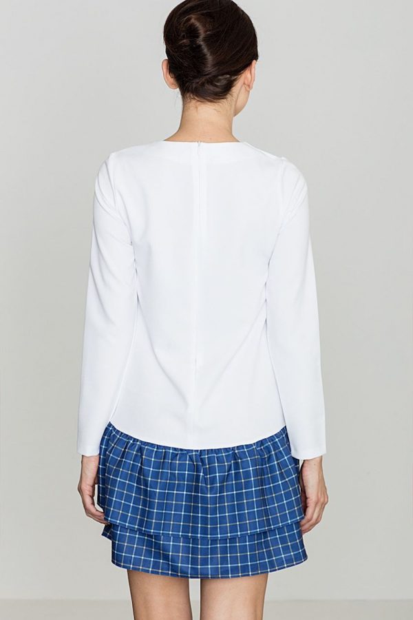 White Daydress in Day Dresses with Polyester