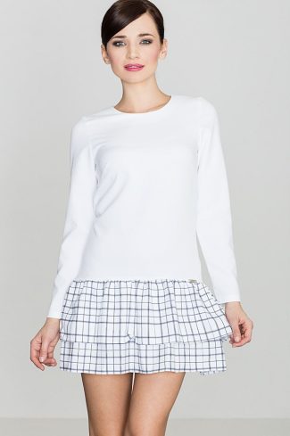 White Daydress in Day Dresses with Polyester