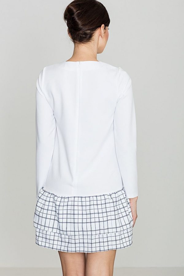 White Daydress in Day Dresses with Polyester