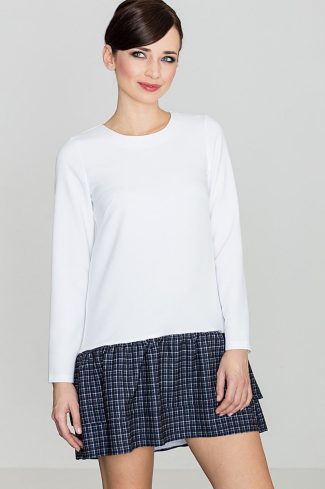 White Daydress in Day Dresses with Polyester