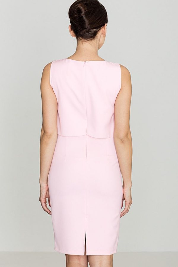 Pink Cocktail Dress in Formal Dresses, Cocktail Dresses with Spandex and Polyester