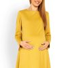320136 Yellow Pregnancy Dress in Maternity Dresses with Polyester and Viscose