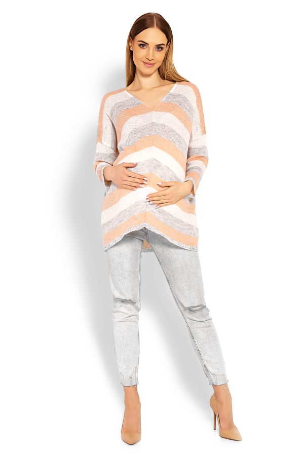 Orange Pregnancy Sweater in Sweaters, Pullovers, Jumpers, Turtlenecks, Boleros, Shrugs with