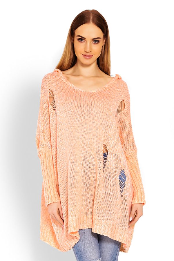 Orange Long Jumper in Sweaters, Pullovers, Jumpers, Turtlenecks, Boleros, Shrugs with Acrylic