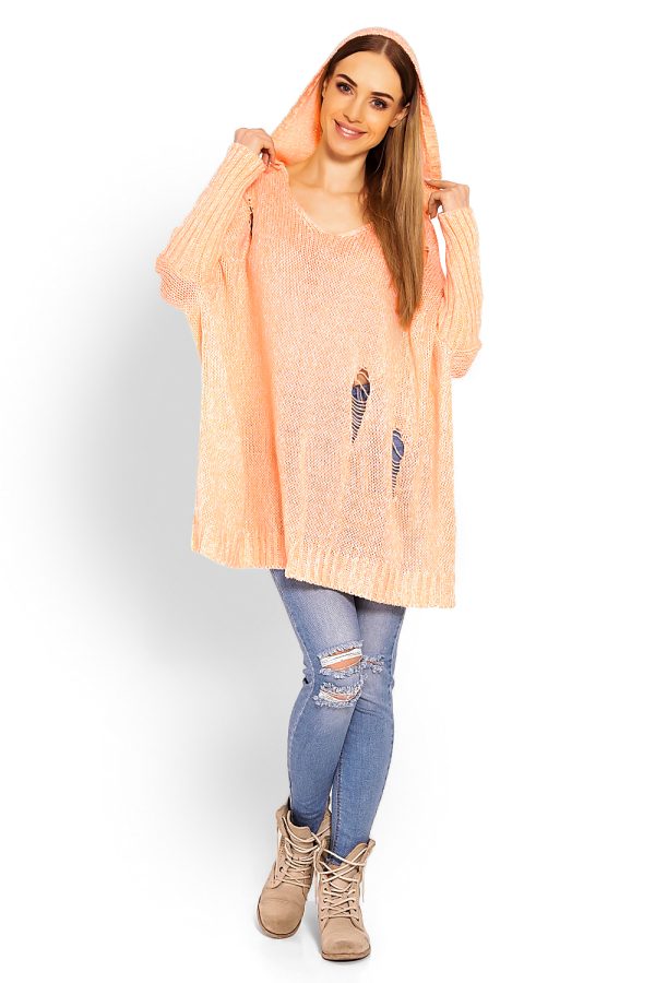 Orange Long Jumper in Sweaters, Pullovers, Jumpers, Turtlenecks, Boleros, Shrugs with Acrylic
