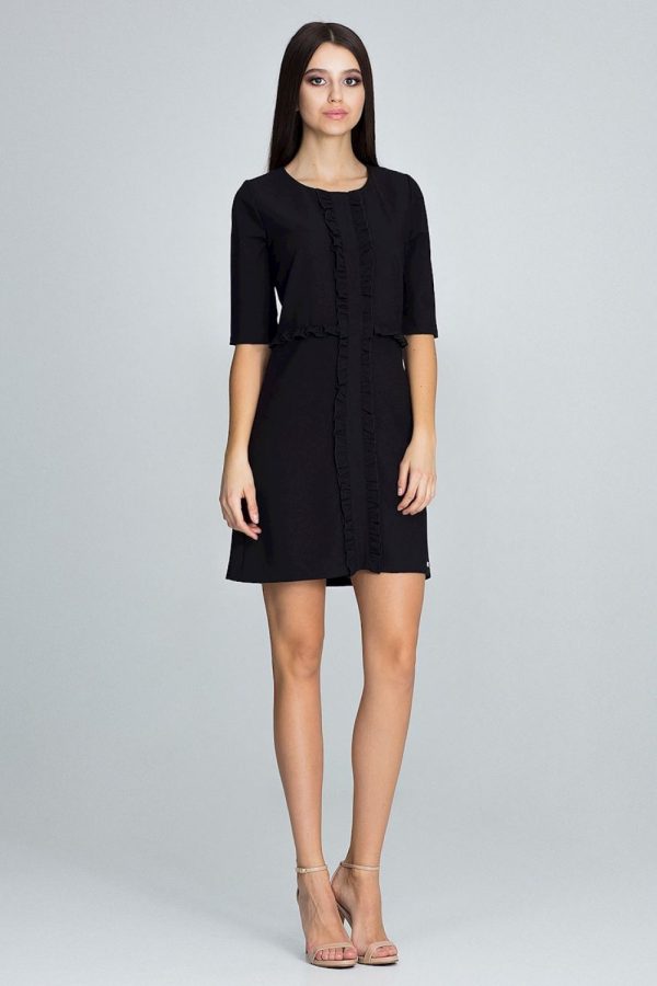 Black Cocktail Dress in Formal Dresses, Cocktail Dresses with Spandex, Polyester and Viscose