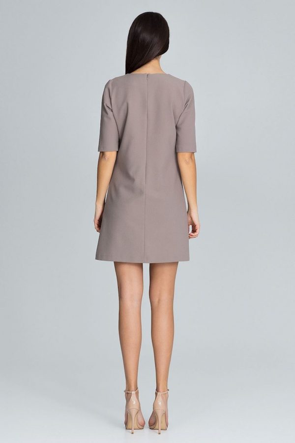 Brown Cocktail Dress in Formal Dresses, Cocktail Dresses with Spandex, Polyester and Viscose