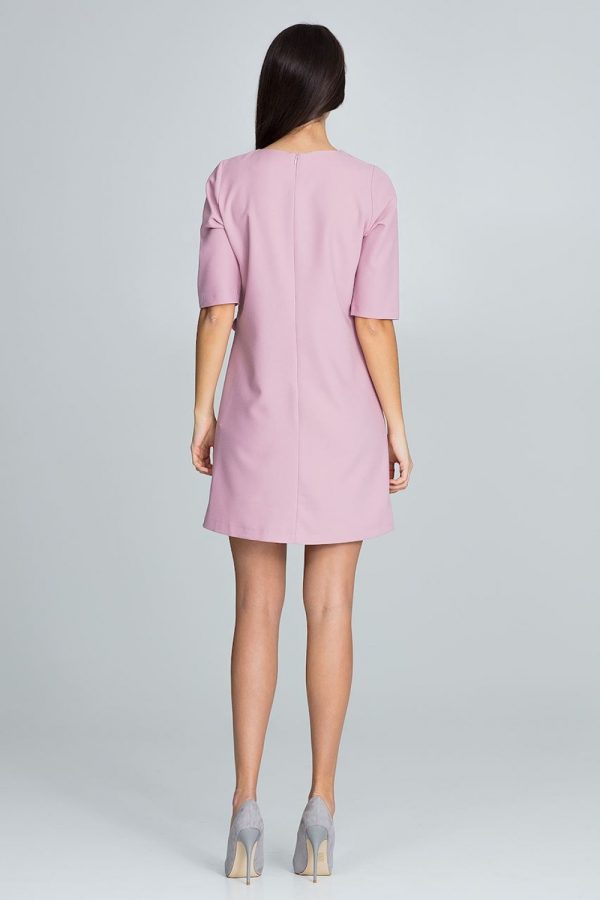 Pink Cocktail Dress in Formal Dresses, Cocktail Dresses with Spandex, Polyester and Viscose