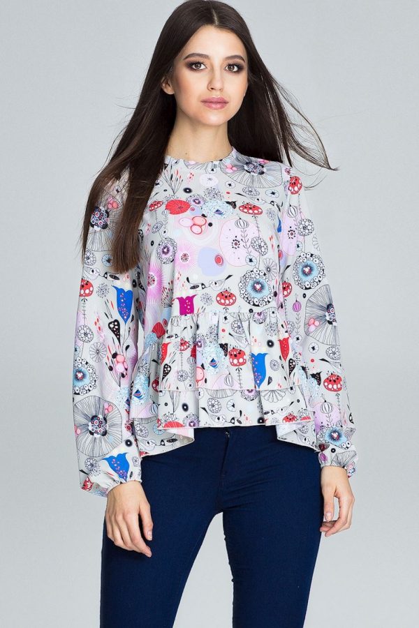 multicolor Blouse model 116241 Figl