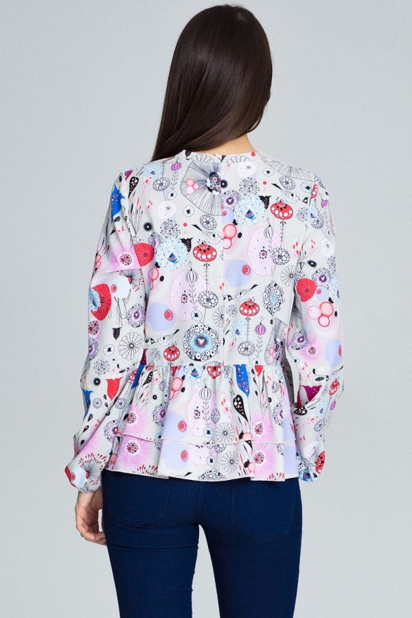 multicolor Blouse model 116241 Figl