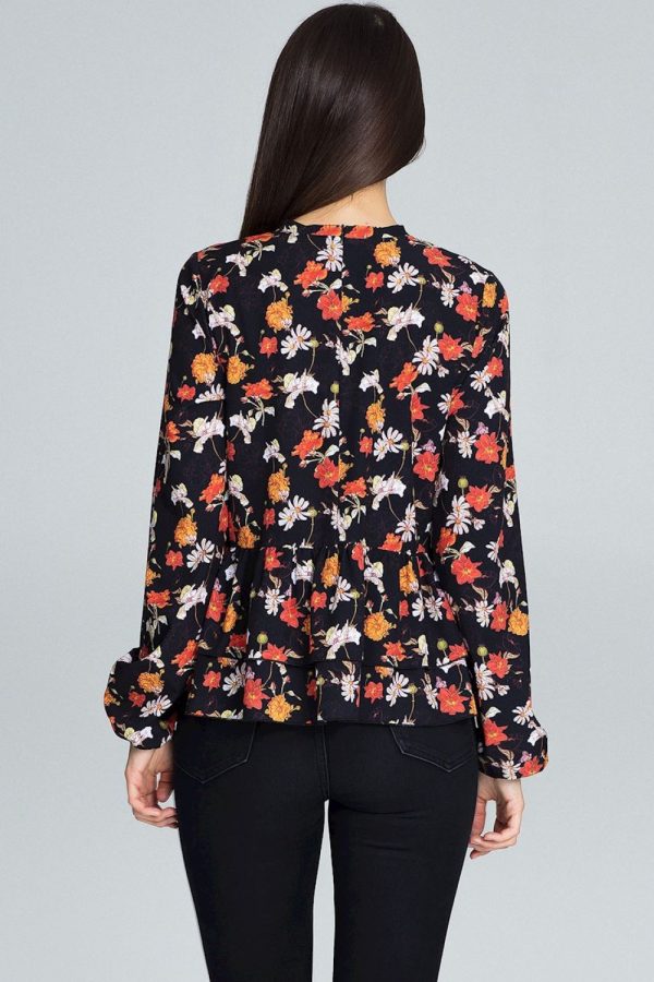 black Blouse model 116243 Figl