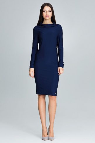 navy blue Daydress model 116335 Figl