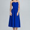 Blue Evening Dress in Evening Dresses with Polyester and Viscose