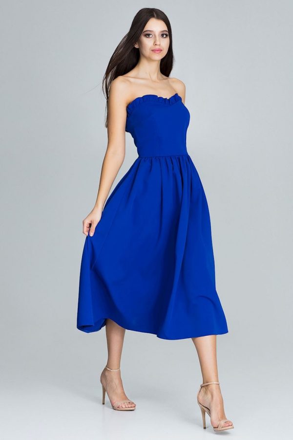 Blue Evening Dress in Evening Dresses with Polyester and Viscose